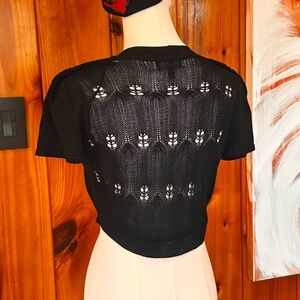 Cropped shrug sweater